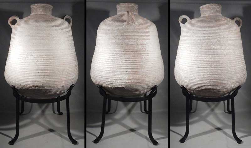 ANcient Roman Wine Amphora Storage Vessel Custom Display Stand