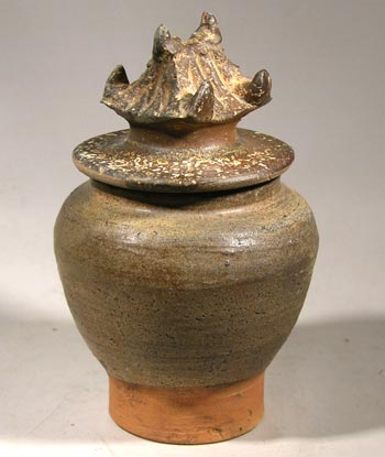 Thai Sawankhalok Lidded Vase