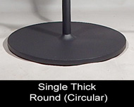Single Round Base