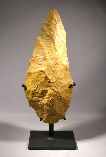 Stoneage Acheulean Handaxe Custom Display Stand - front