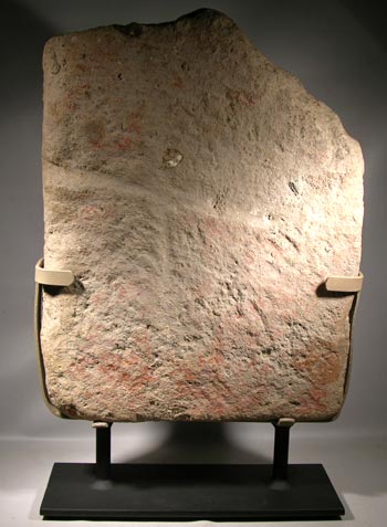 Toltec Stone Carving Custom Display Stand- back