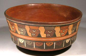 Nazca Trophy Heads Bowl - After