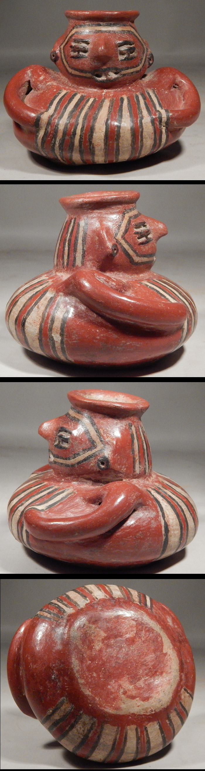 Pre-Columbian Chupicuaro Polychrome Figural Vessel Mexico