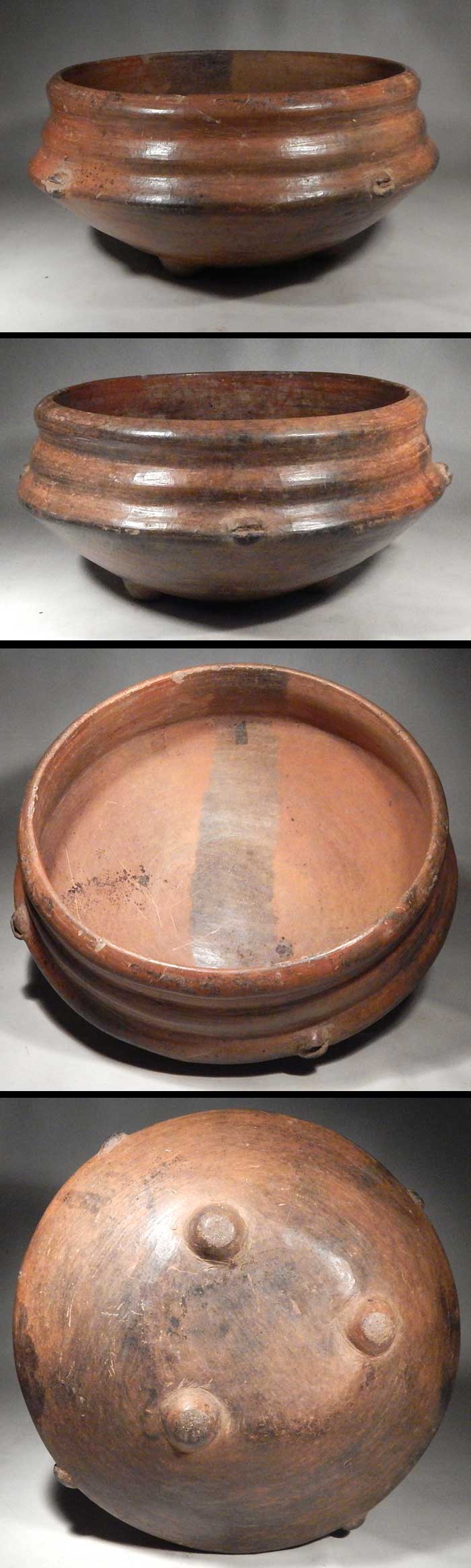 Pre-Columbian Chupicuaro Ribbed Tripod Bowl Vessel West Mexico
