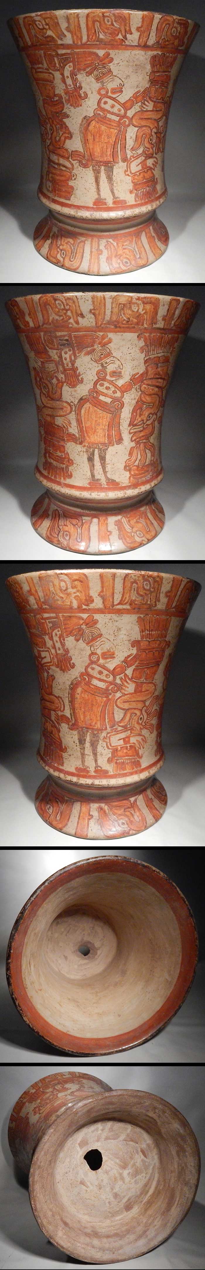 Pre-Columbian Costa Rican Nicoya Polychrome Urn Vessel
