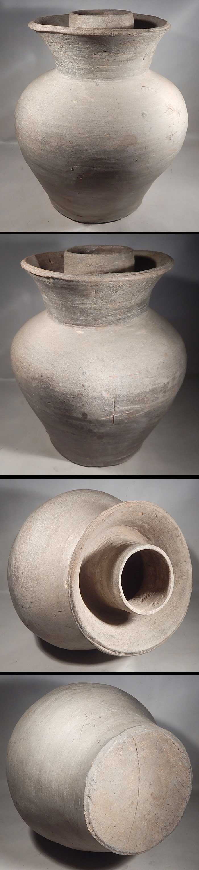 Han Dynasty Terracotta Pottery Storage Vessel
