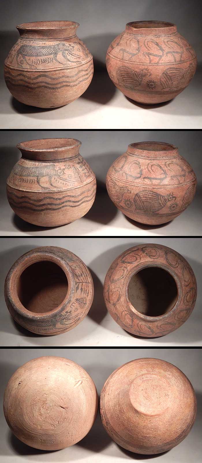 Indus Valley Harappan Pottery Vessels