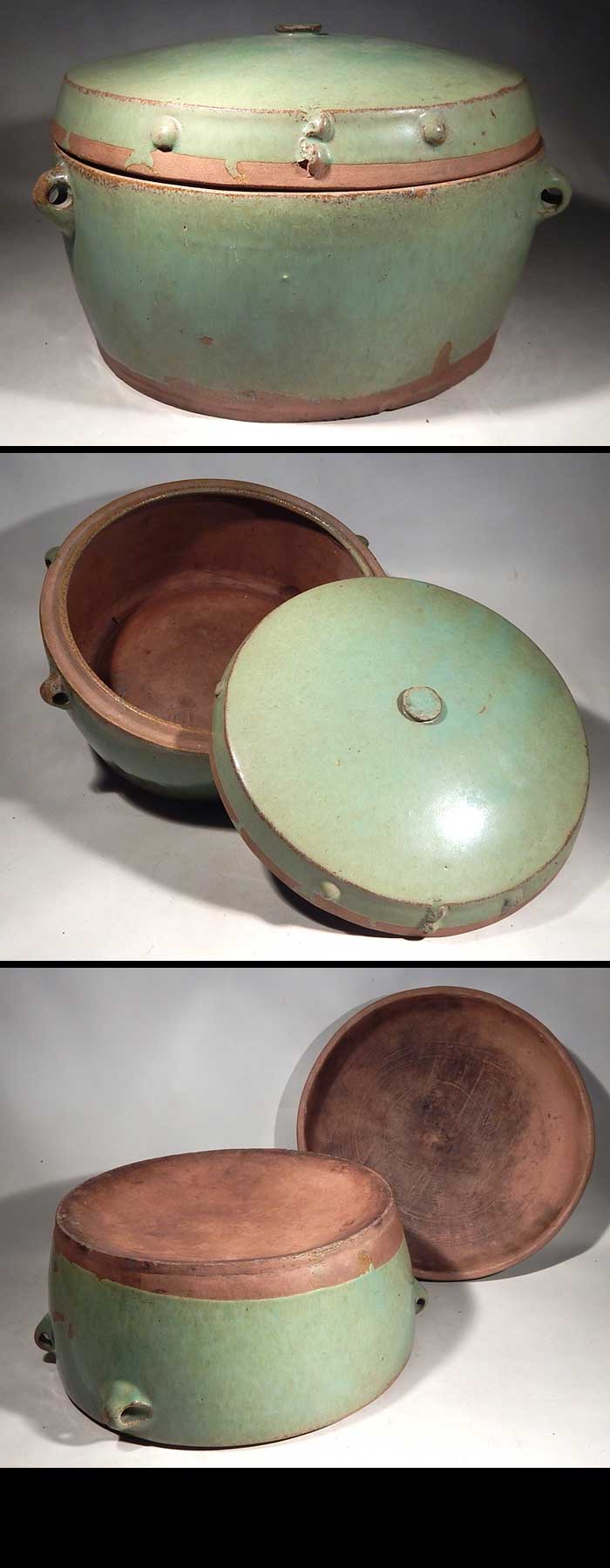 Kuang Hsu Dynasty Lidded Bowl Covered Baking Dish China Antique