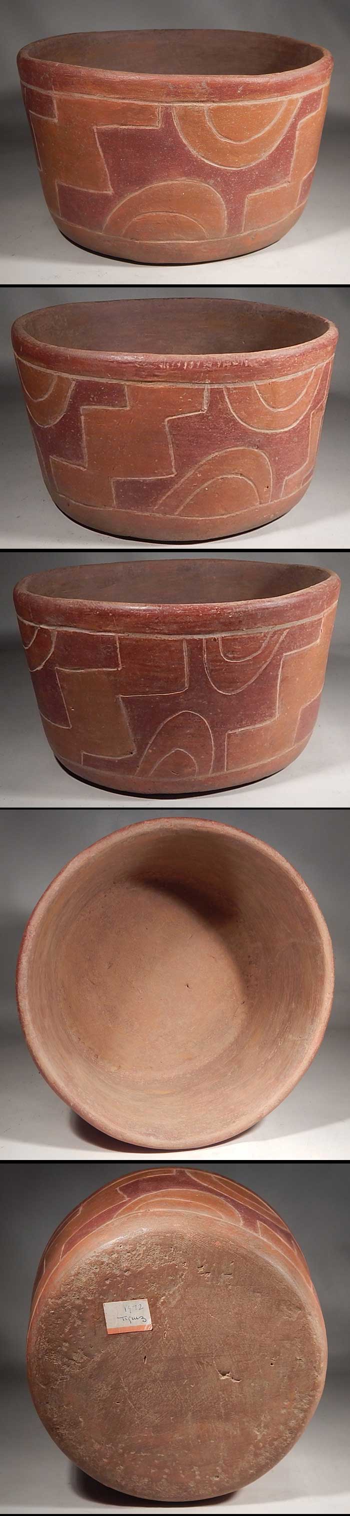 Pre-Columbian Maya Mayan Post Classic Pottery Bowl Vessel