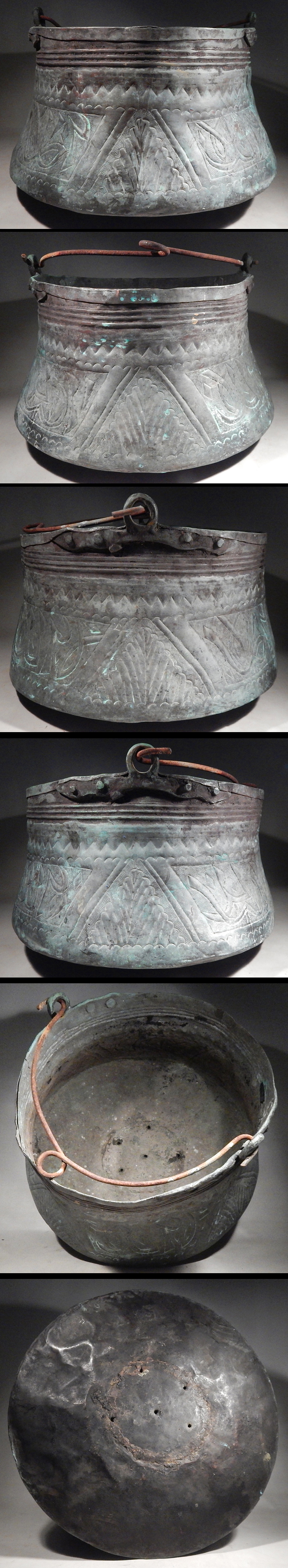Persian Copper Cauldron Kettle Cooking Pot