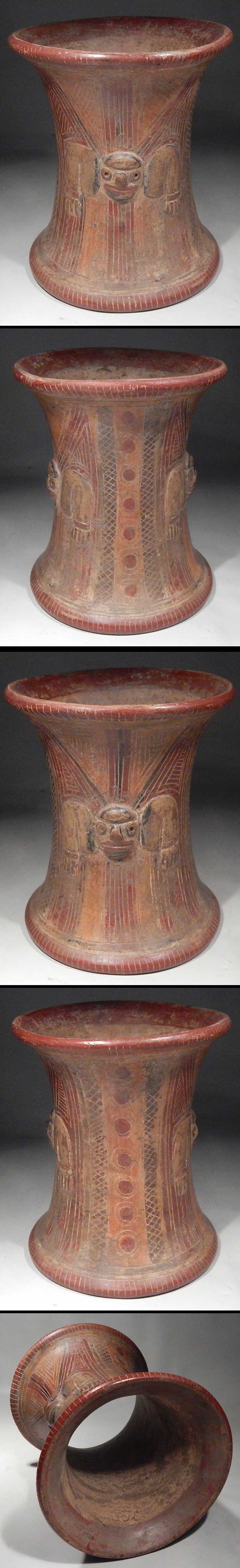 Pre-Columbian Quimbaya Bowl Pot Vessel Stand