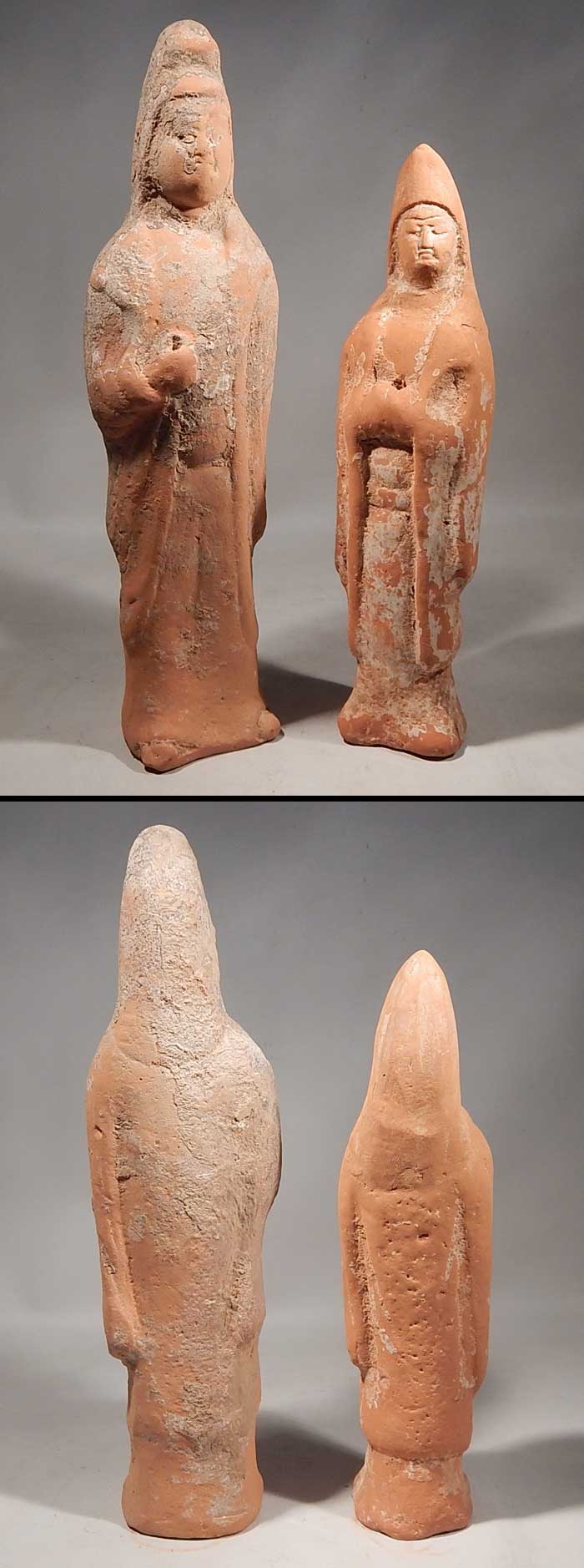 Chinese Tang Dynasty Terracotta Pottery Tomb Attendants