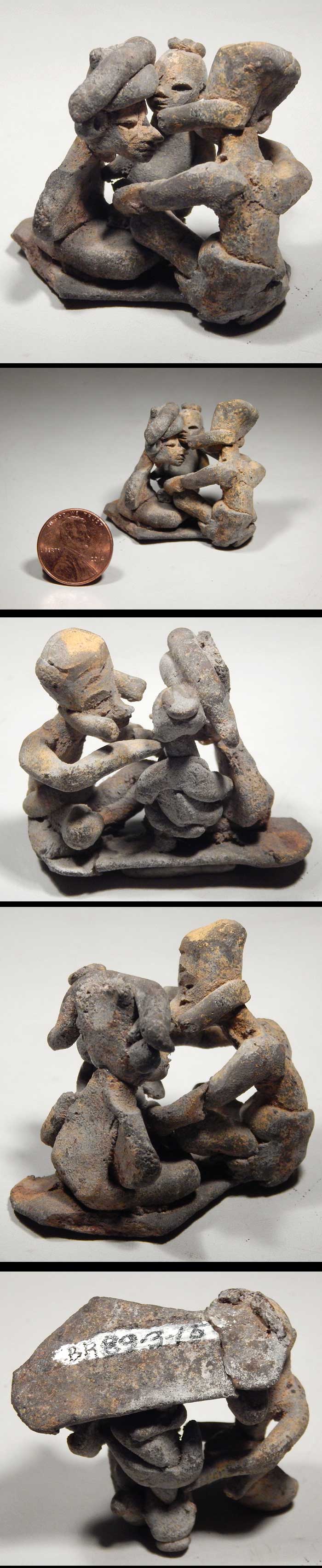 Pre-Columbian Teotihuacan Miniature Family Group Ancient Mexico
