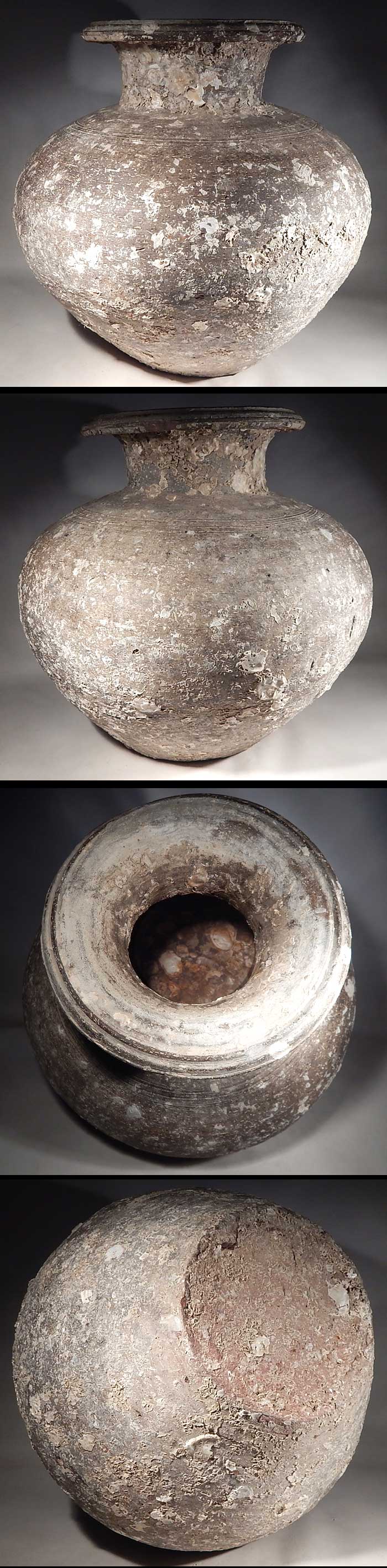 Chinese Yuan - Ming Dynasty Terracotta Pottery Sea Encrusted Salvage Vessel